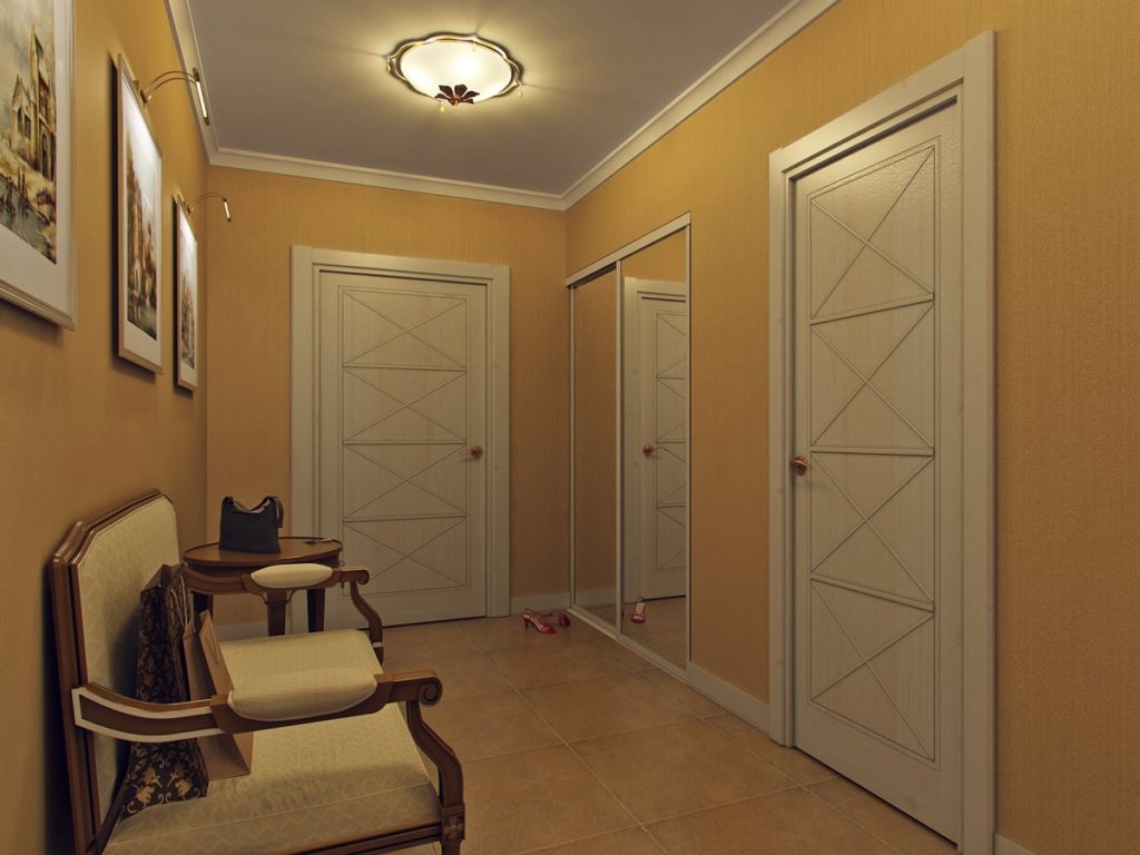 lustre dans le couloir