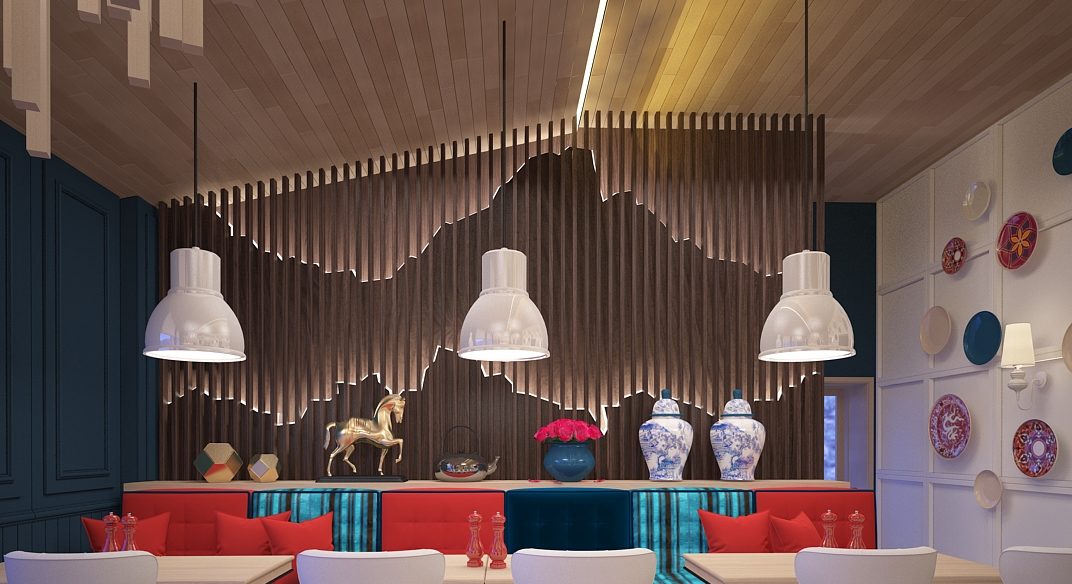 Lustres avec abat-jour ouverts