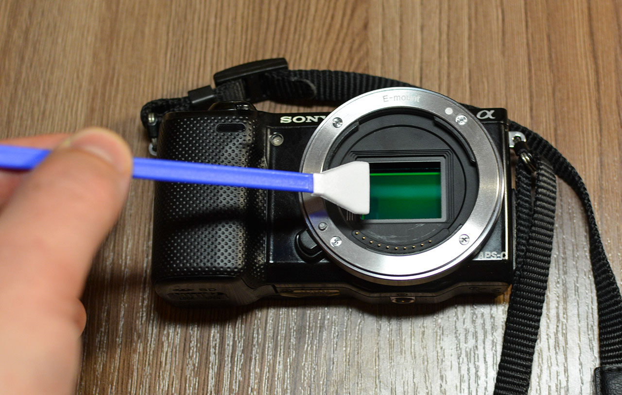 Nettoyage de la matrice de la caméra