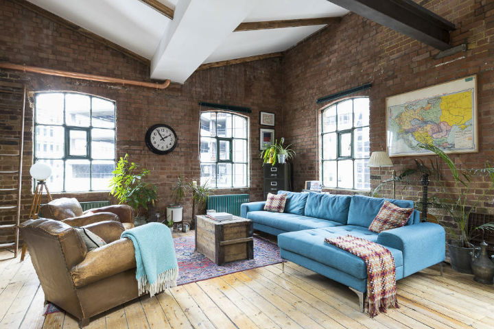 intérieur dans un style grunge