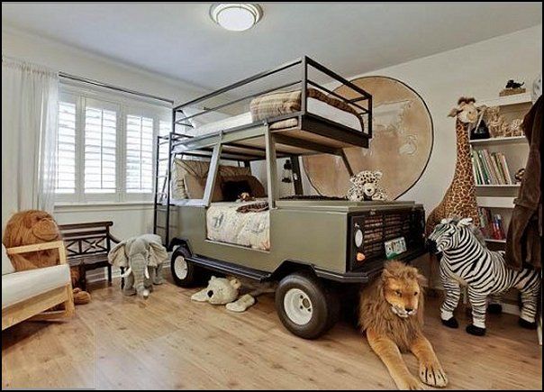 chambre d'enfant en style safari