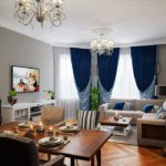 rideaux de style éclectique