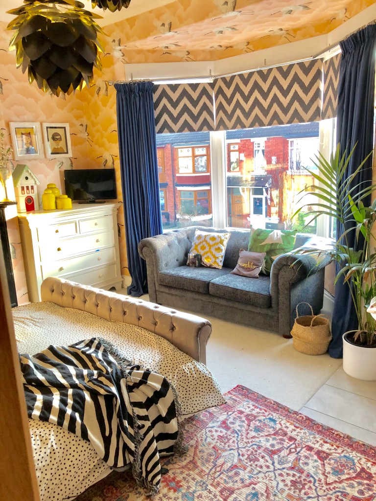 rideaux pour une chambre de style éclectique