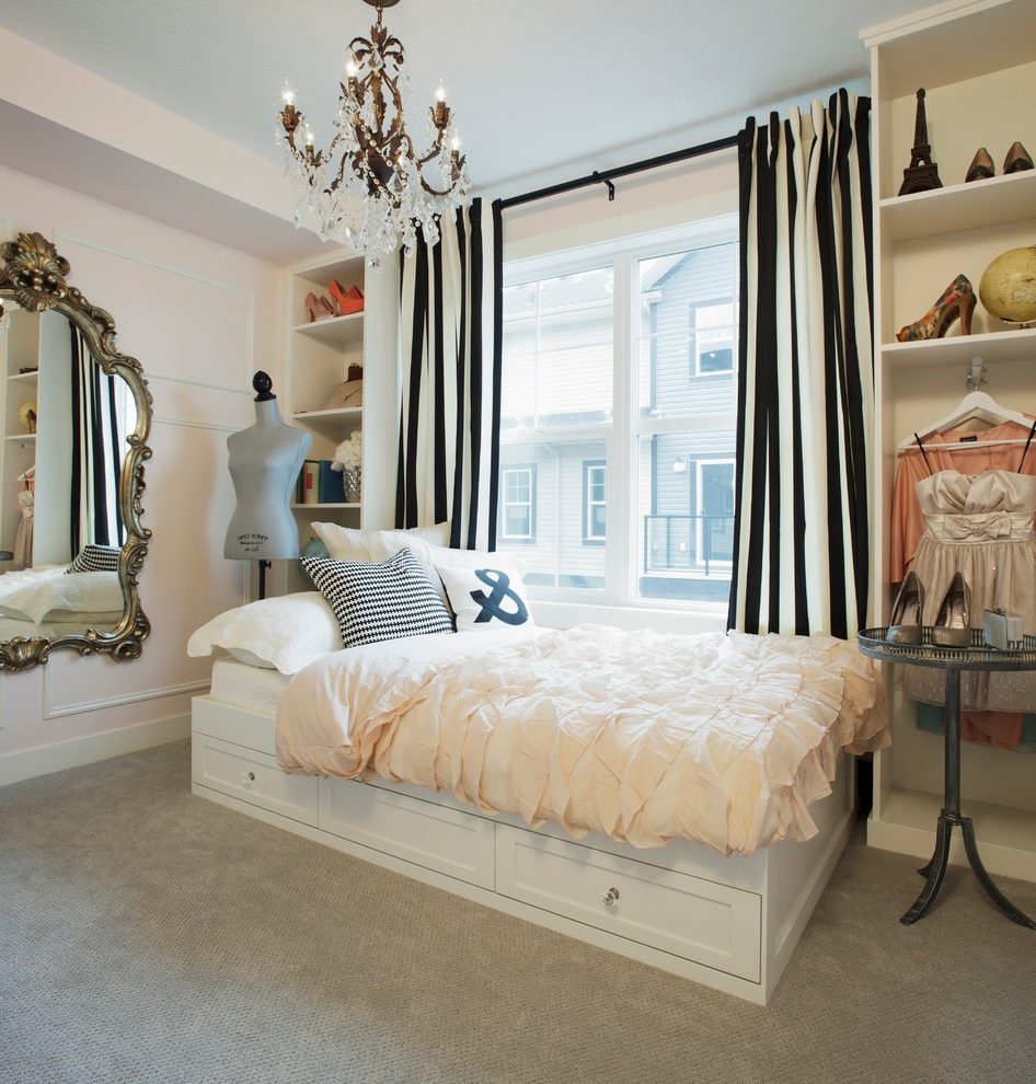 rideaux pour une chambre de style éclectique