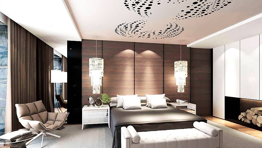 plafond tendu perforé mat à l'intérieur 