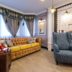 rideaux de style éclectique