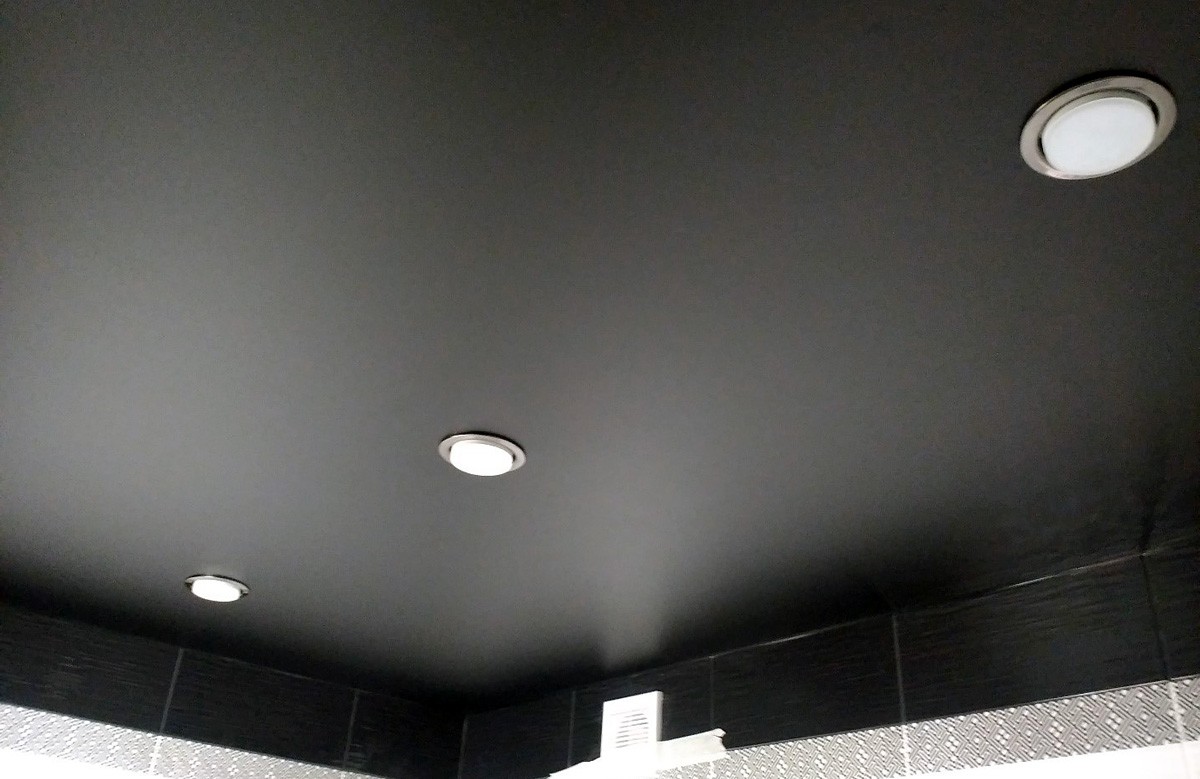 plafond tendu satiné