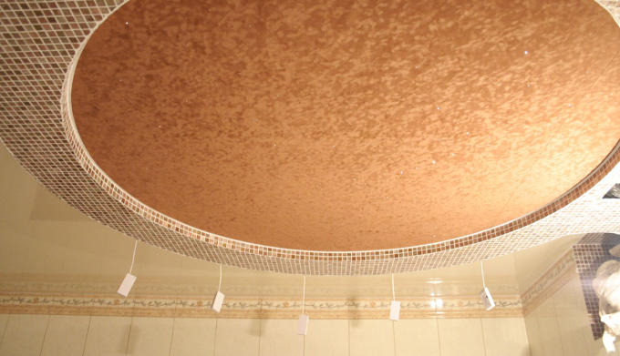 plafond tendu texturé