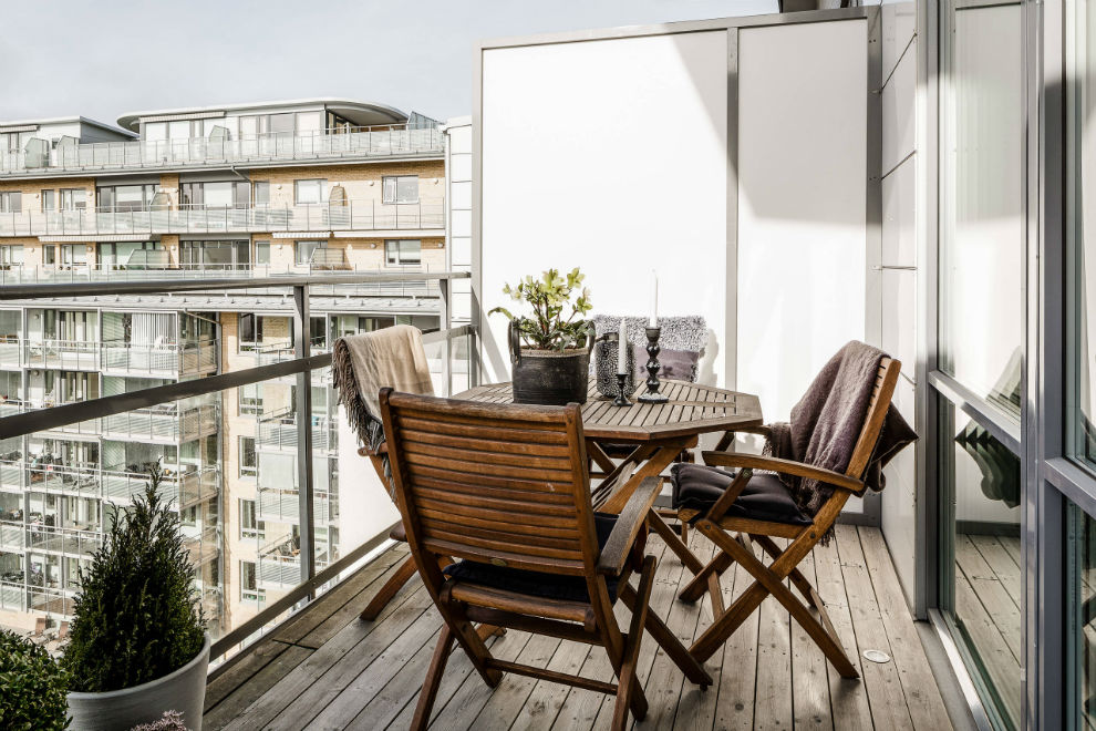 Balcon de style scandinave