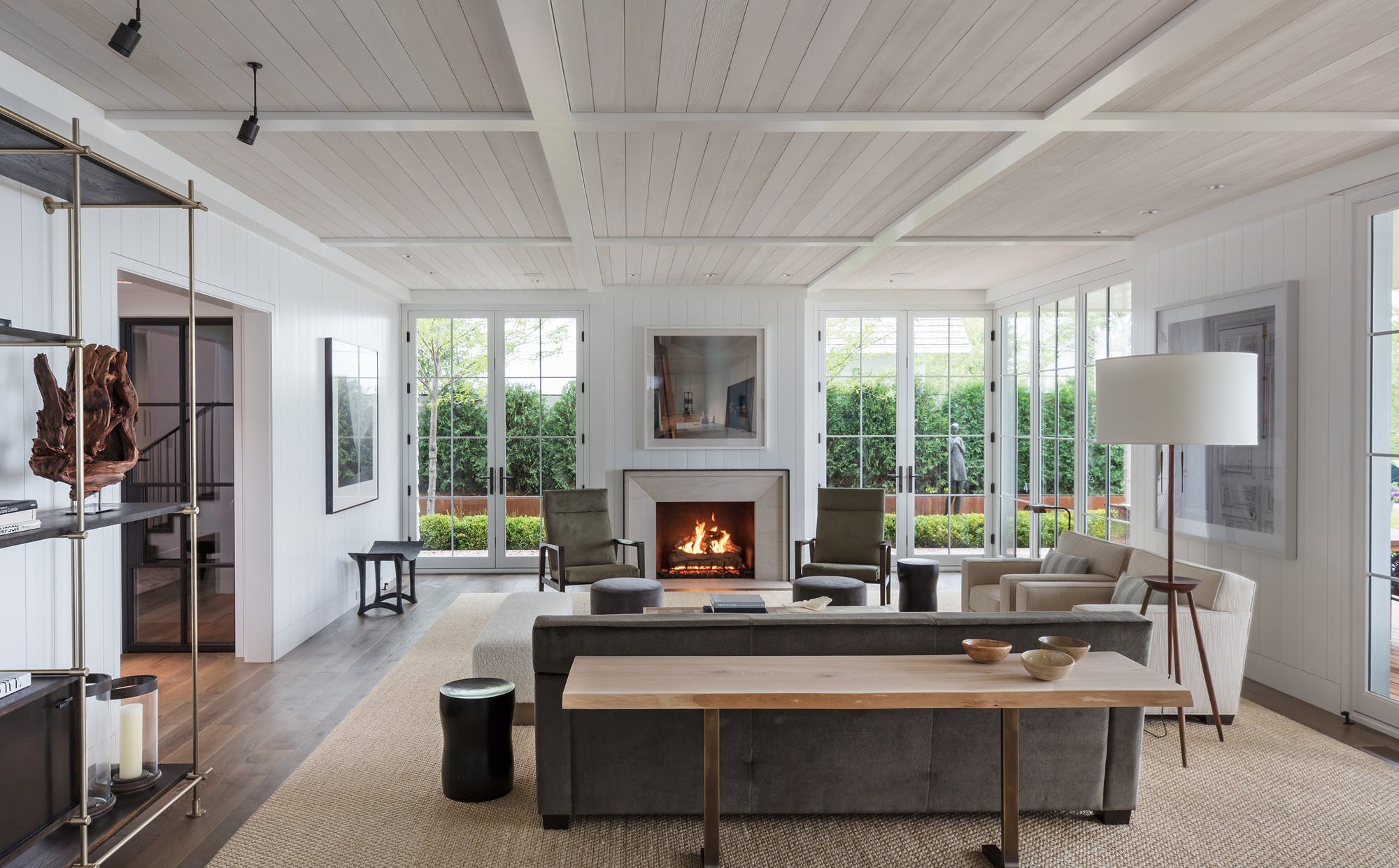 plafond en doublure dans un style moderne