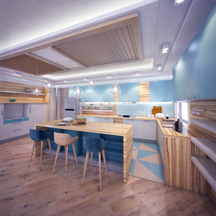 cuisine de style éclectique