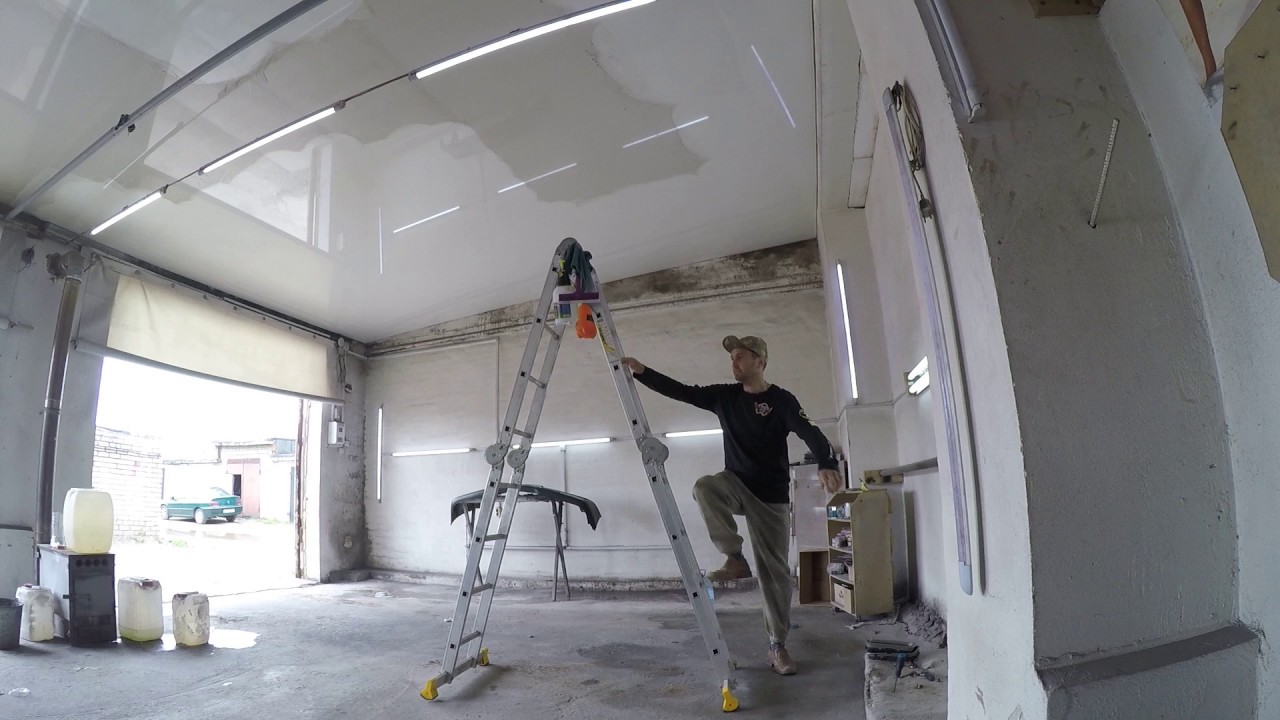 plafond suspendu dans le garage