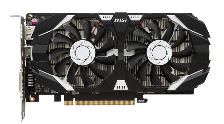 Carte vidéo MSI GeForce GTX 1050 Ti 1341 MHz PCI-E 3.0 4096 Mo 7008 MHz 128 bits DVI DisplayPort HDMI HDCP OC double ventilateurs