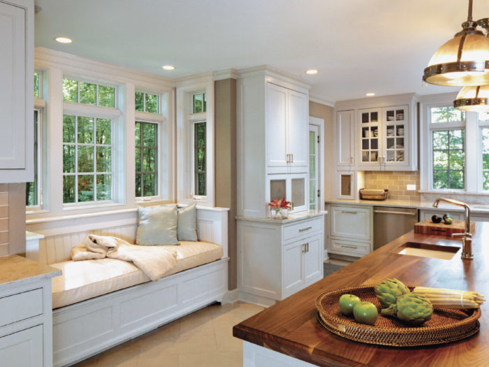 Canapé dans la cuisine.