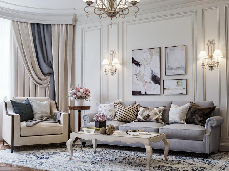 salon de style classique moderne