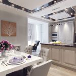 Couleurs de cuisine dans le style art déco