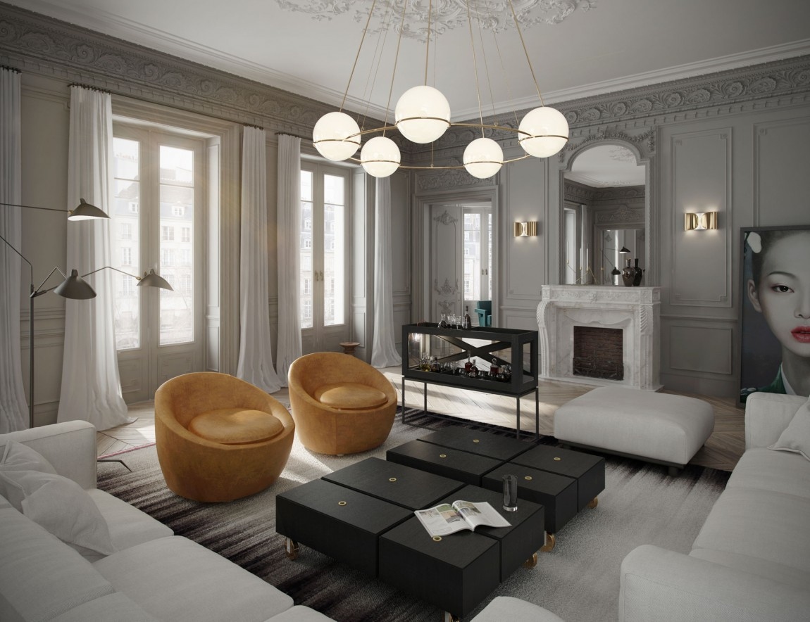 salon de style classique moderne