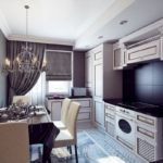 Couleurs de cuisine dans le style art déco