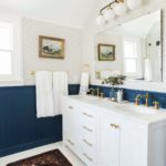 Conception de salle de bain dans un style art déco avec photo