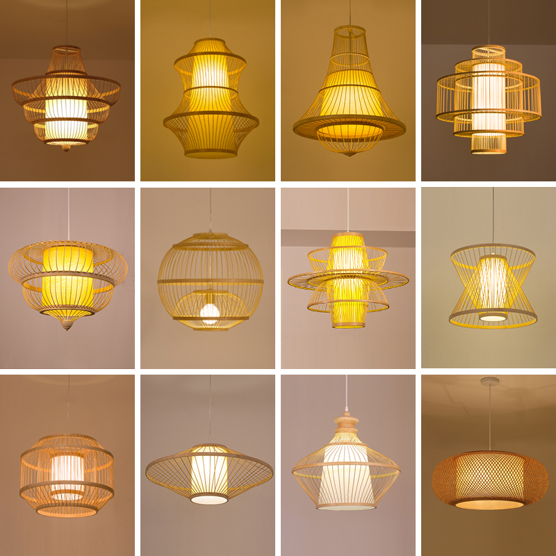 Lampes de style japonais.