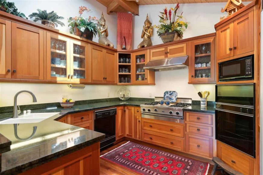 Intérieur asiatique dans la cuisine.