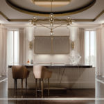 Couleurs de cuisine dans le style art déco