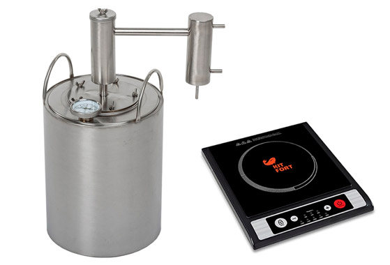 Distillateur et poêle.