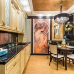 Couleurs de cuisine dans le style art déco