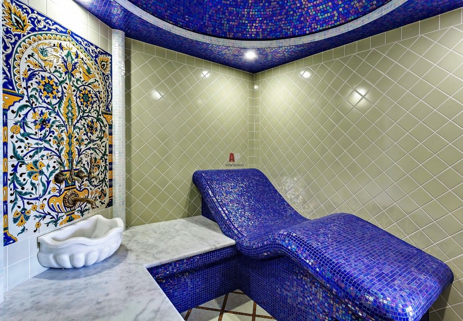 hauteur sous plafond dans le hammam