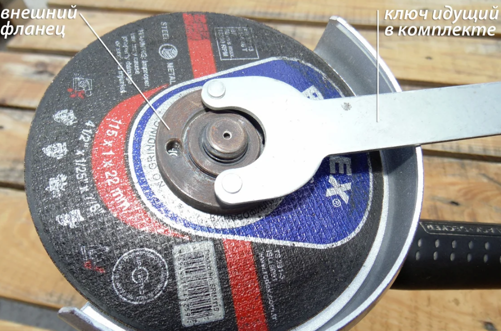 Installation du disque.