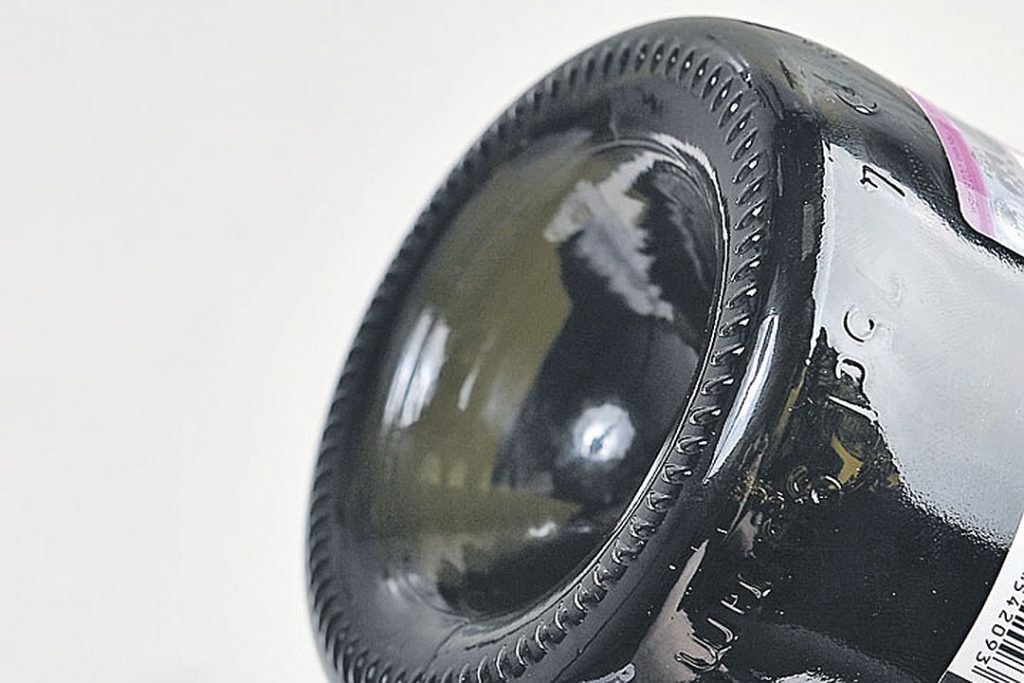 fond de bouteille de vin