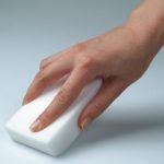 Dommages causés par l'éponge en mélamine