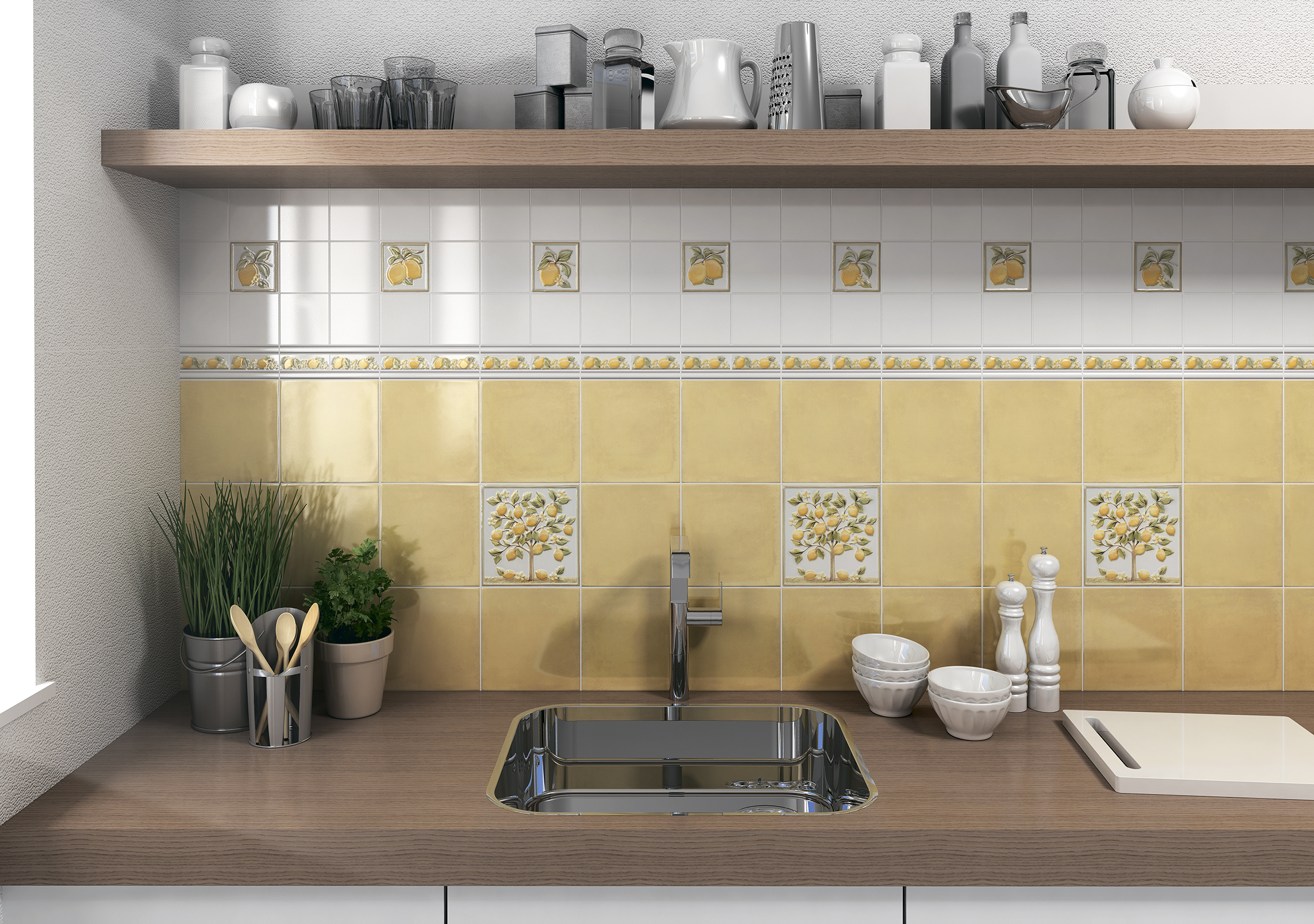 Carrelage dans la cuisine