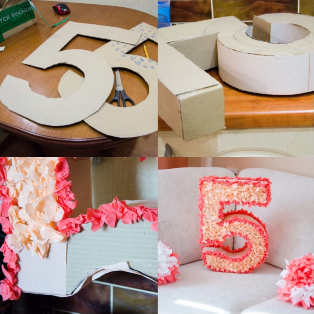 Numéros de serviettes DIY