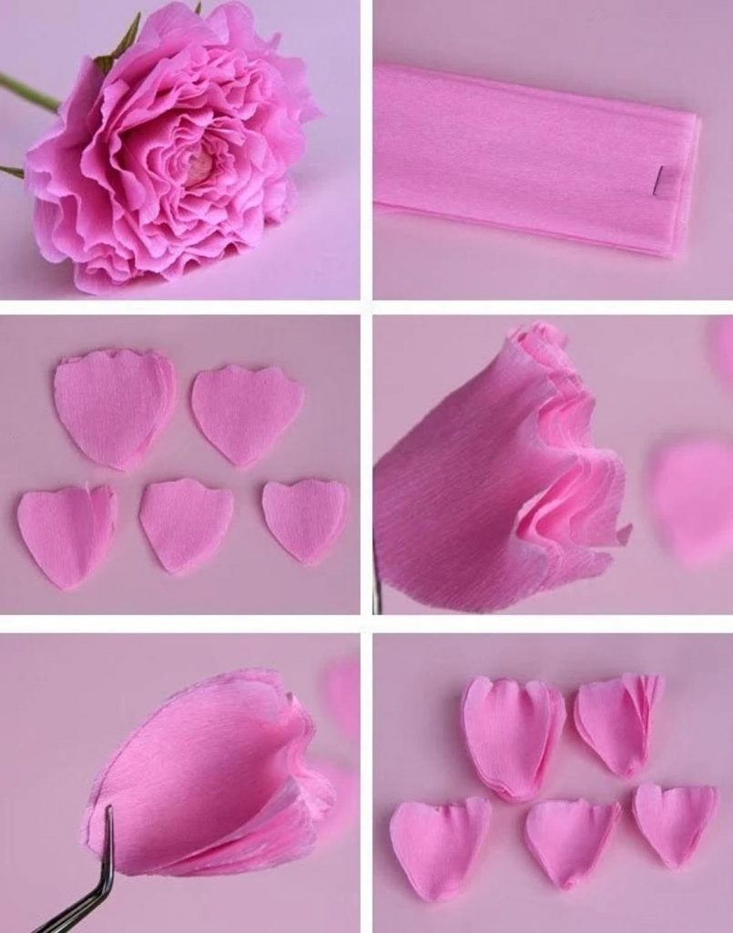 Pivoine DIY à partir d'une serviette