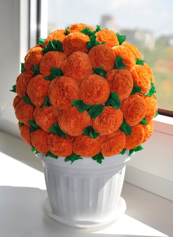 Fleurs de serviette bricolage