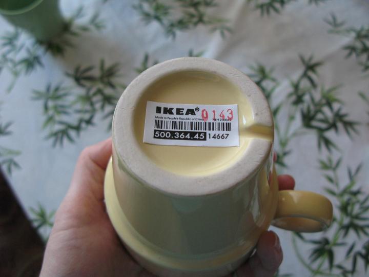 Encoche sur la tasse