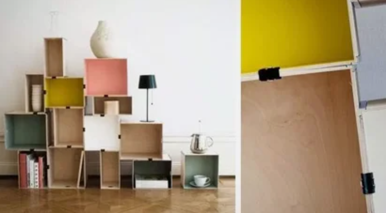 Meuble avec fixation par classeur