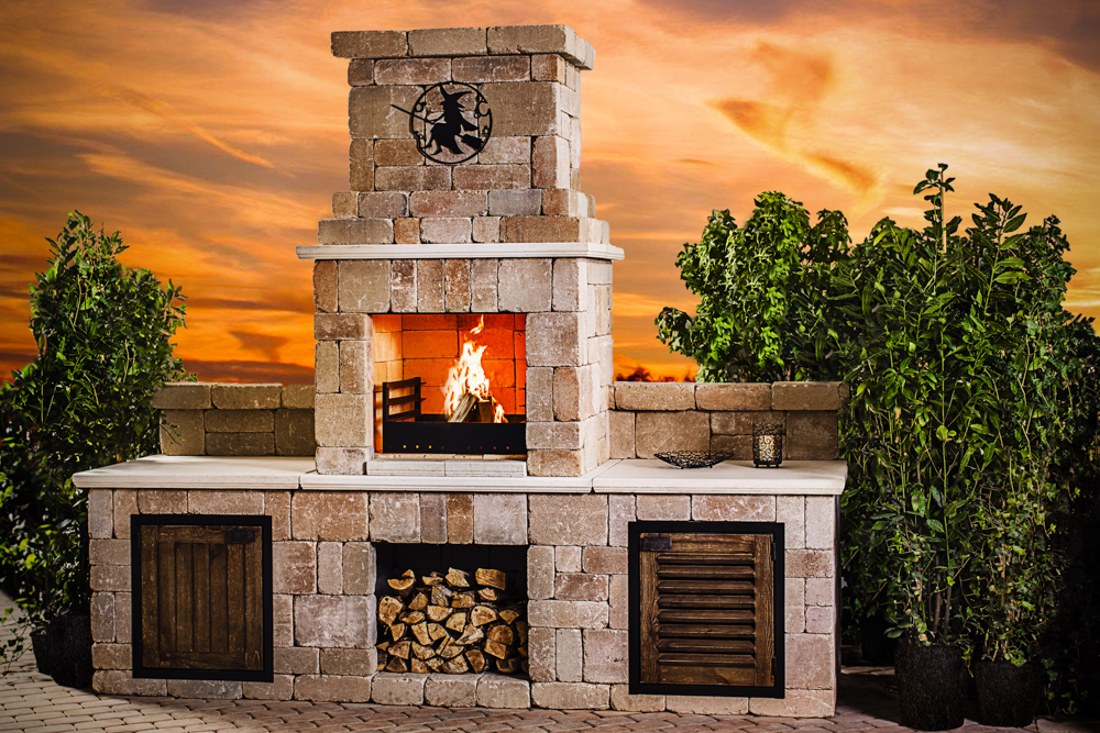 terrasse avec barbecue