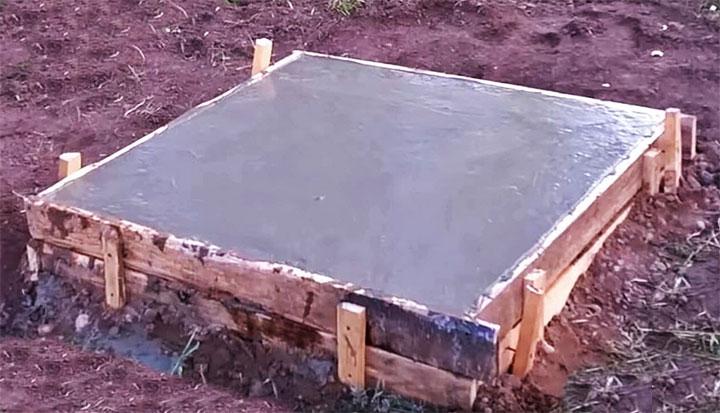 Fondation pour un tandoor.