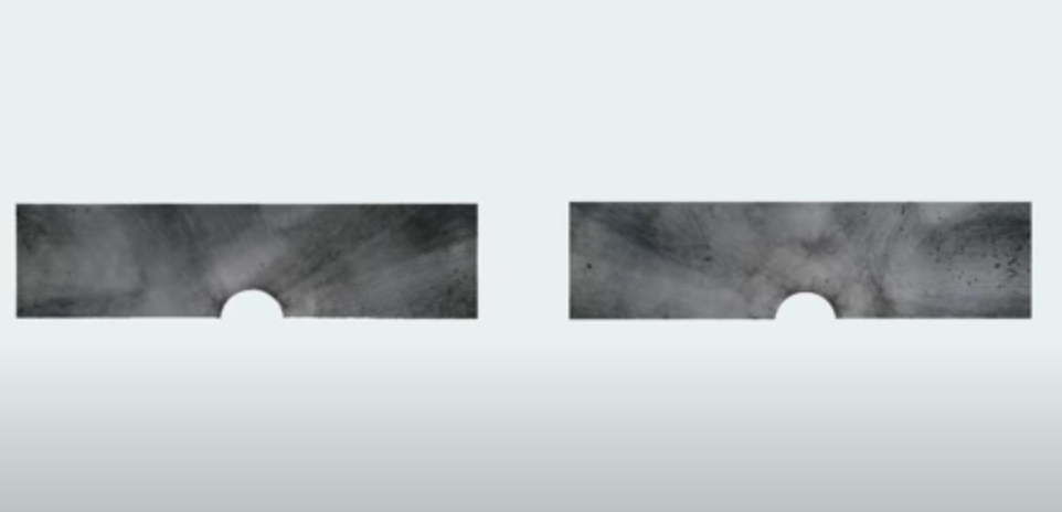 Les plaques résultantes.