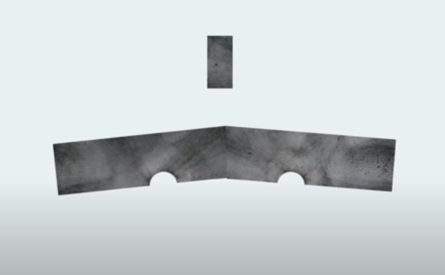 Les assiettes sont pliées.