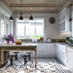 Lustre dans la cuisine