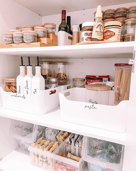 Rangement dans des organiseurs