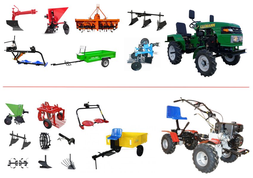 mini tracteur ou tracteur à conducteur marchant