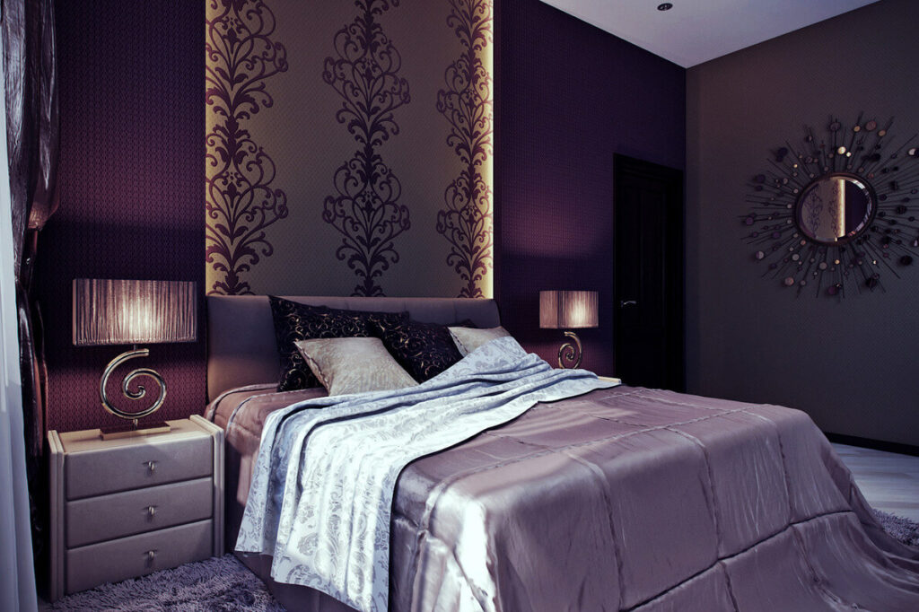 Chambre violette.