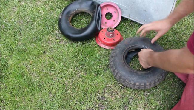 Processus de remplacement des roues.