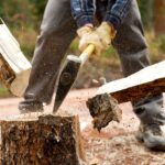 comment utiliser une hache