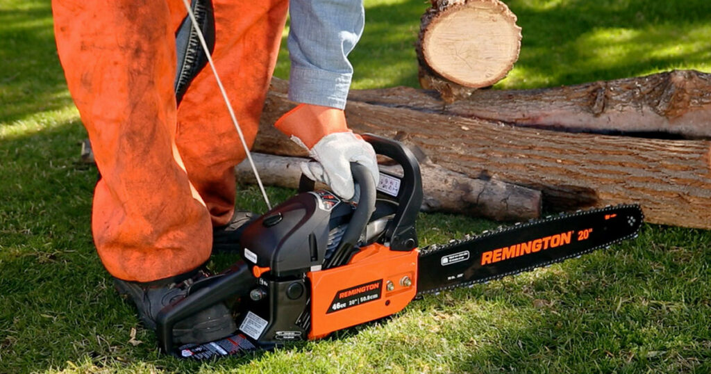 comment démarrer une tronçonneuse