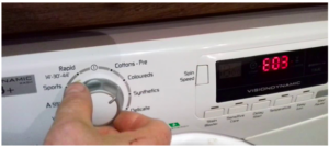 Erreur E03 dans la machine à laver